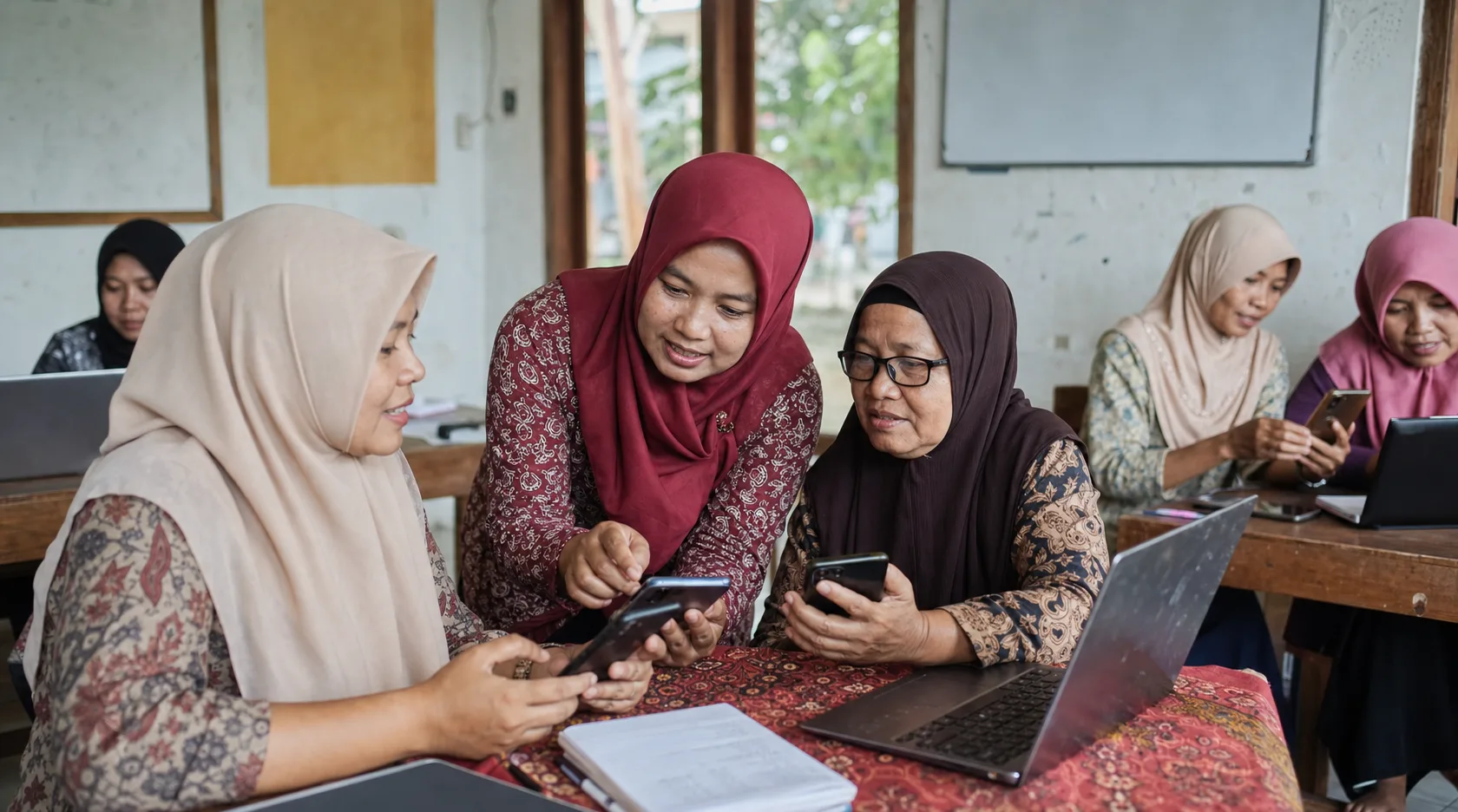 Kegiatan literasi digital perempuan desa